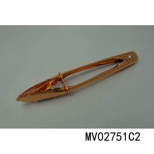 MV02751C2 Stainless Steel Copper Plated Kitchen Grill Tongs
