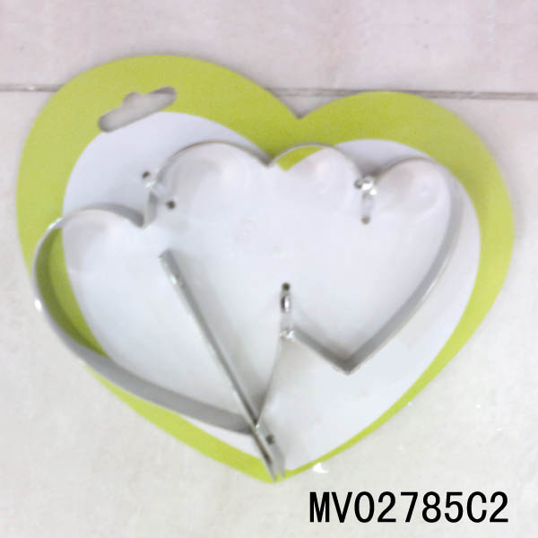 MV02785C2 S.S.Heart Eggfryer W/Handle T/C