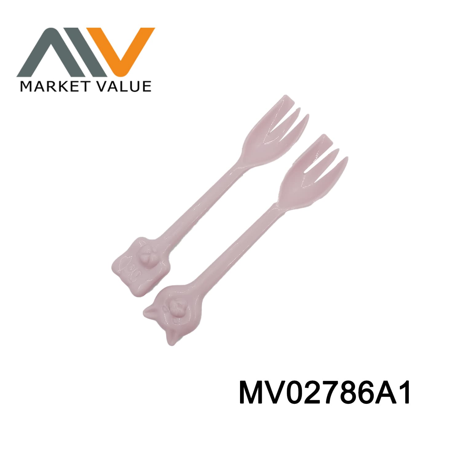 MV02786A1 Sets Of 2Pcs Plastic Salad Fork