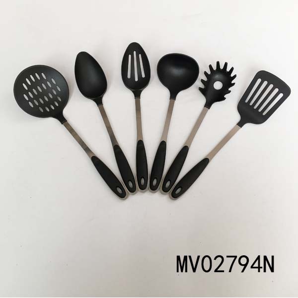 MV02794N Nylon Kitchen Tools With Plastic And Stainless Steel Handle