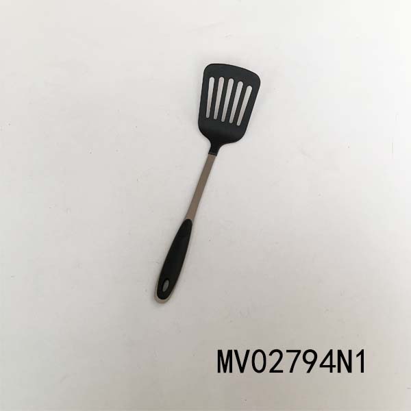MV02794N1 Nylon Kitchen Tools With Plastic And Stainless Steel Handle/Slotted Spoon