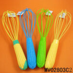 10"Corn Handle Silicone Egg Beater