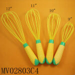 12"Corn Handle Silicone Egg Beater