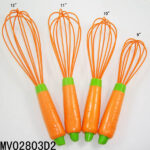 11" Radish Handle Silicone Egg Beater
