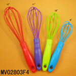 12"Plastic Handle Silicone Egg Beater