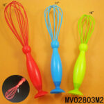 12" Bowling Handle Silicone Egg Beater