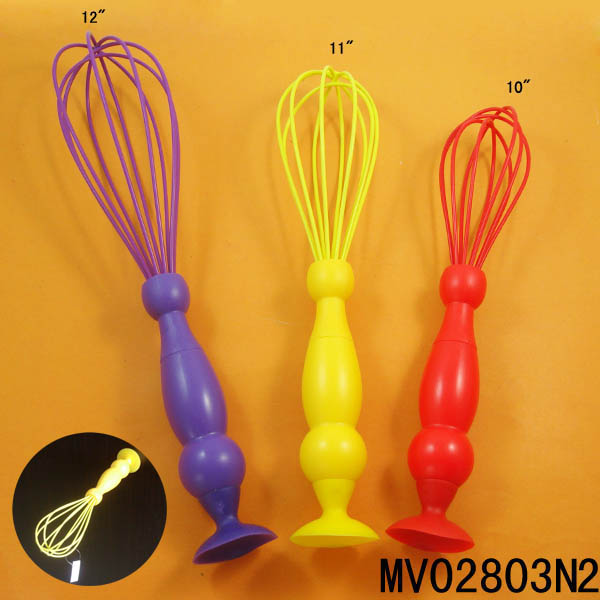MV02803N2 12" Calabash Handle Silicone Egg Beater