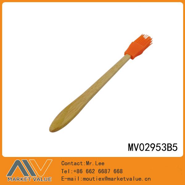 Wood Handle Silicone Head Brush