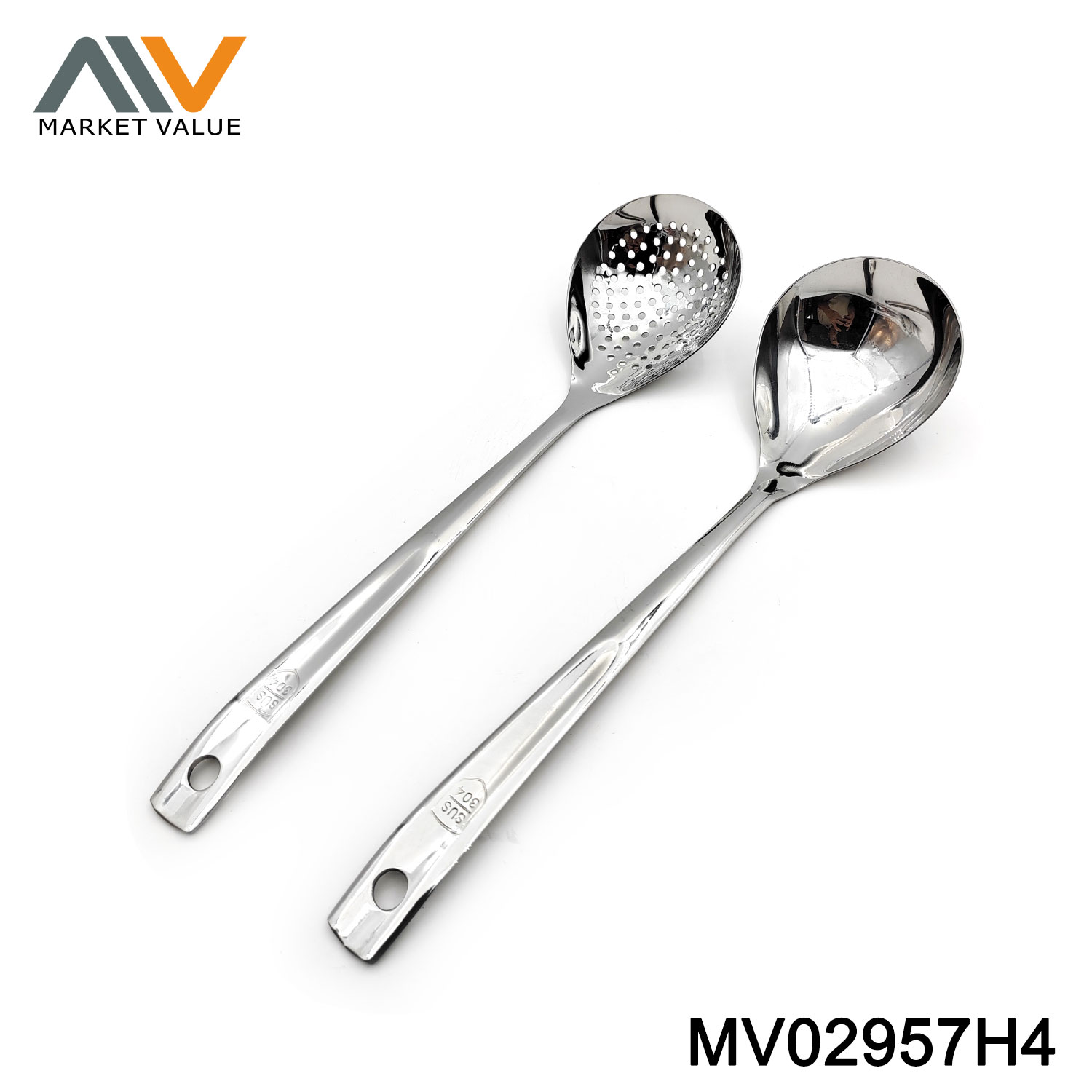 MV02957H4 Soup Ladle And Strainer Spoon