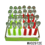 24Pcs Plastic Handle Ice Cream Spoon