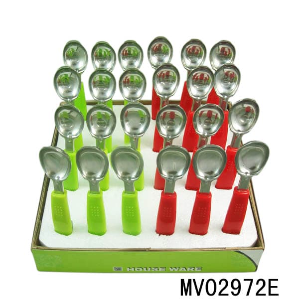 MV02972E 24Pcs Plastic Handle Ice Cream Spoon