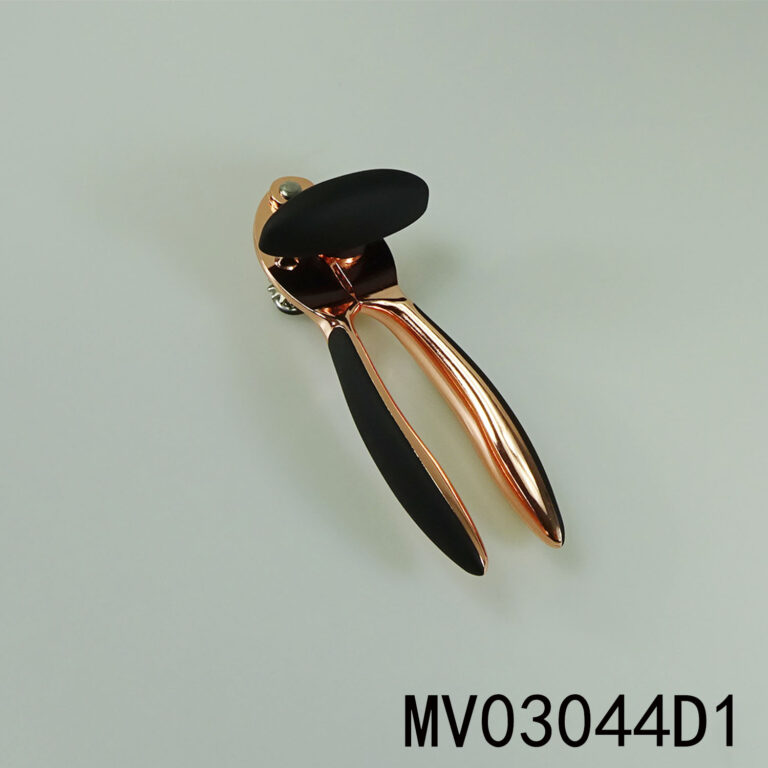 Can Opener With Rose Gold Coated+Tpr Handle