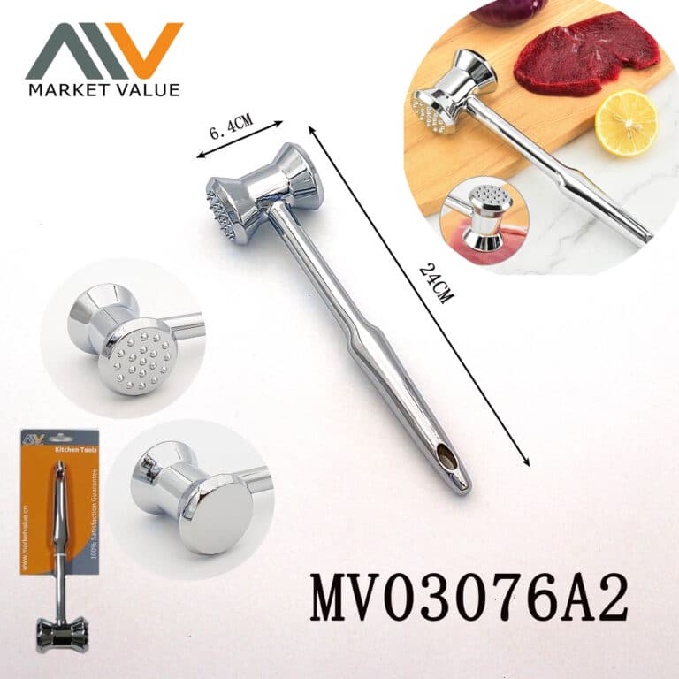 Multifunction Meat Hammer Aluminium-Alloy Chrome