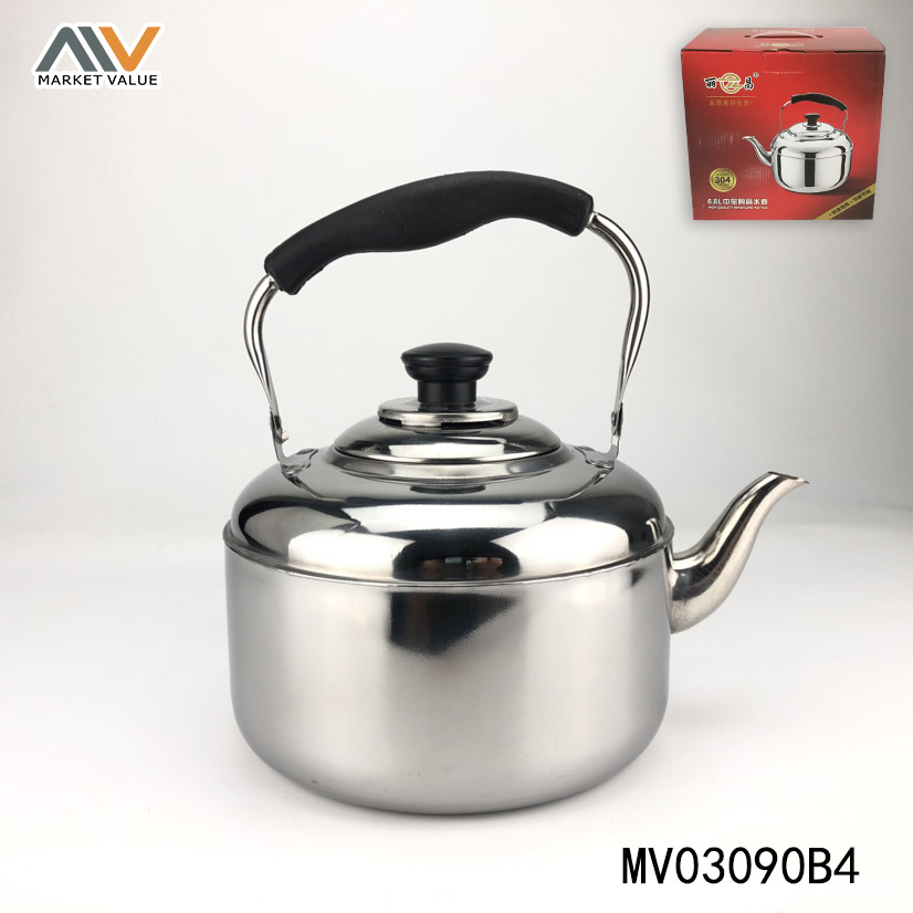 MV03090B4 6.8L 304 S.S Kettle Thicknees 0.5Mm In Color Box