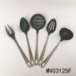 5Pcs Nylon Kitchen Tools Cooking Sets With S/S Handle