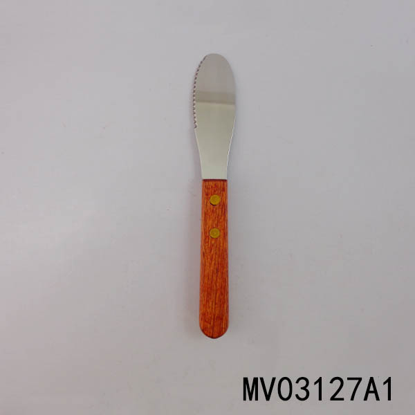 MV03127A1 S/S Butter Knife In Wooden Handle
