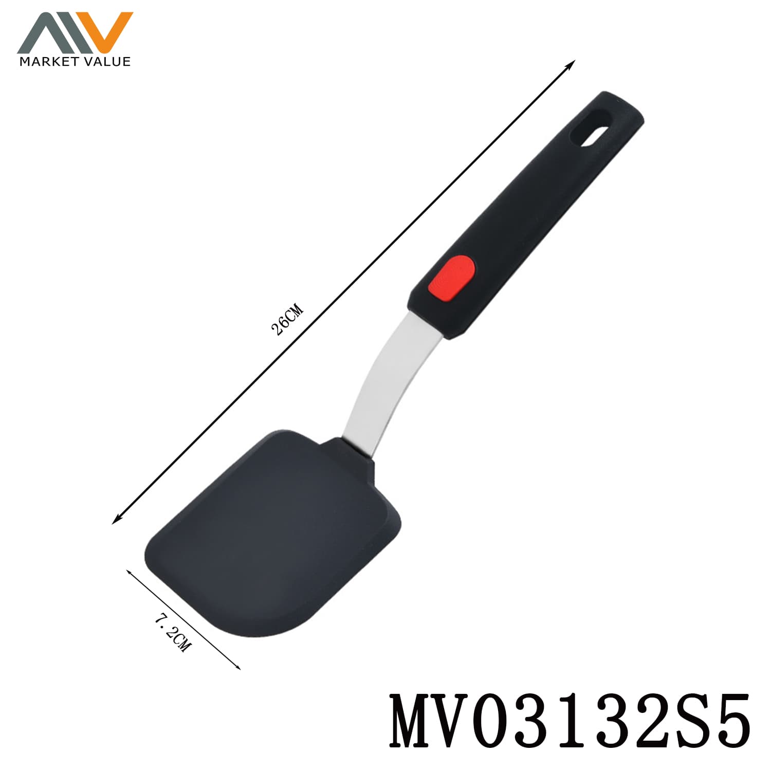 MV03132S5 Ss & Silicone Kitchenware/Small Spatula
