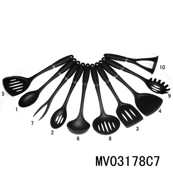 MV03178C7 Rubber Handle Nylon Kitchen Tools/Fork