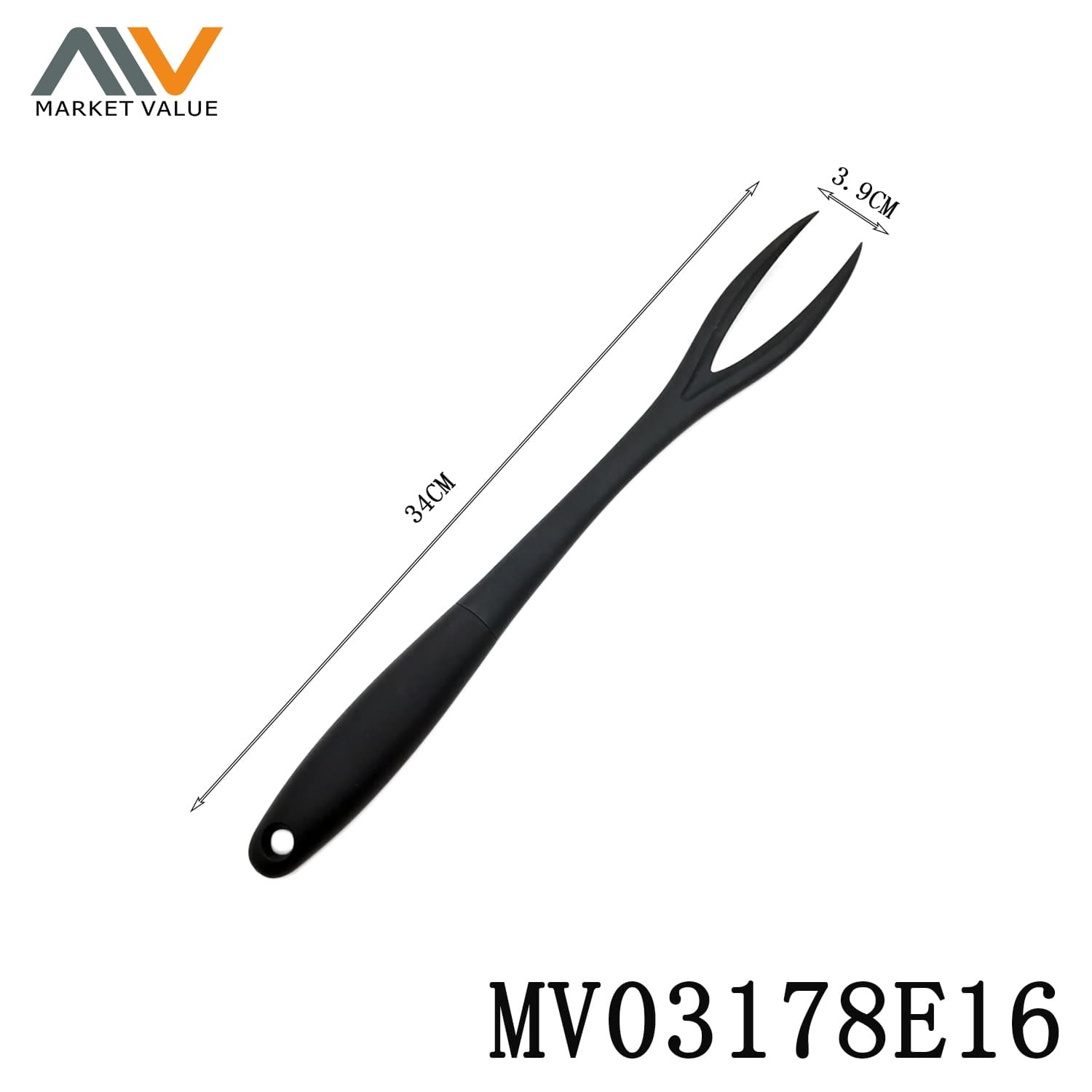 MV03178E16 Nylon Meat Fork With Tpr Handle
