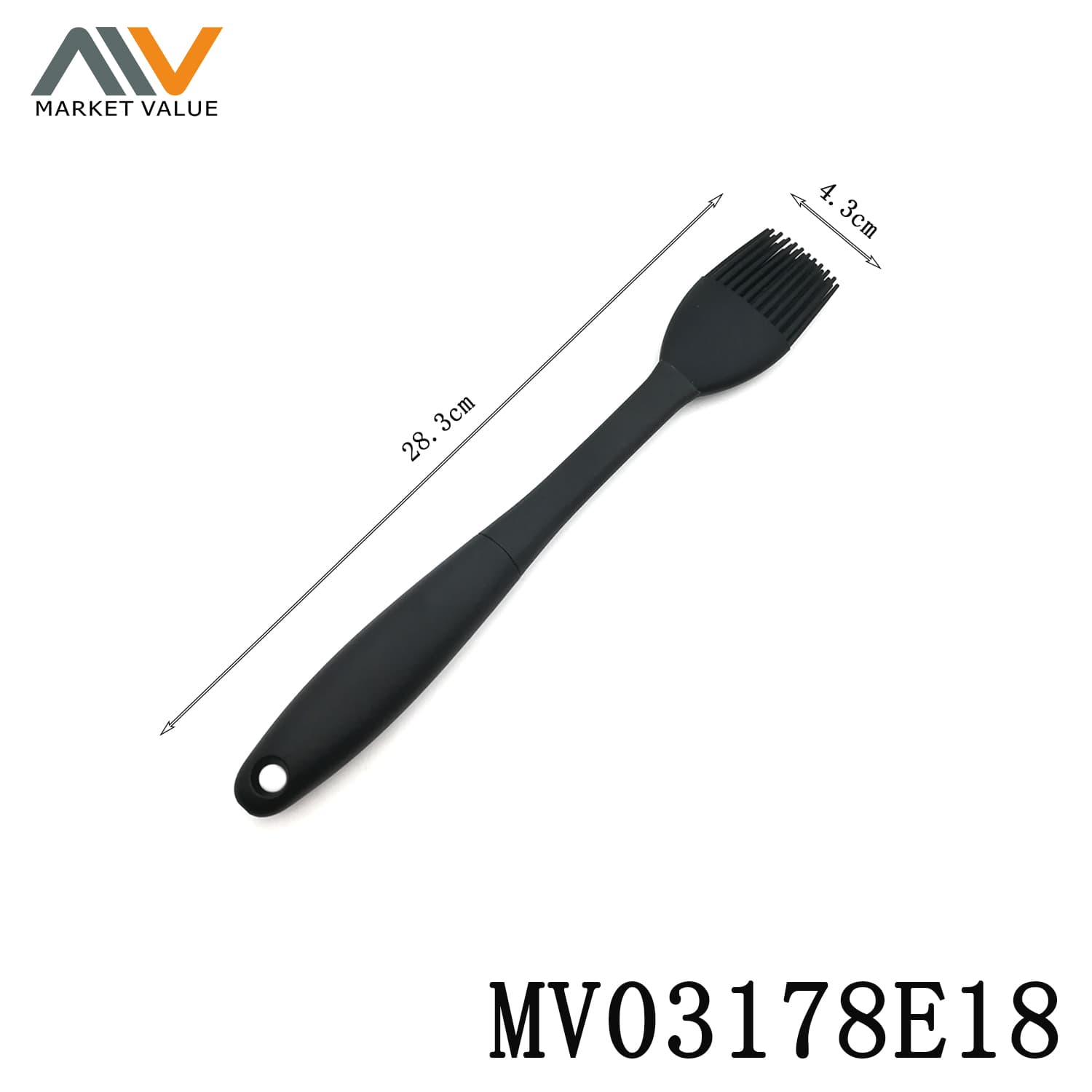 MV03178E18 Silicone Oil Brush With Tpr & Nylon Handle