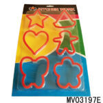 6Pcs Plastic Cookie Cutters