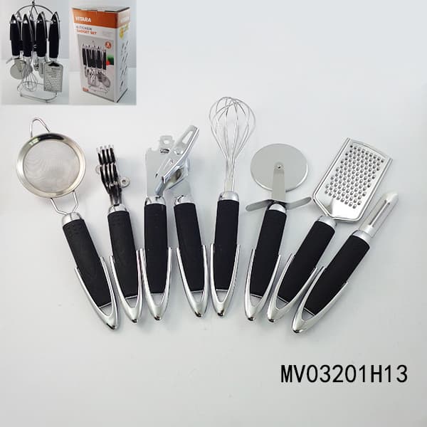 MV03201H13 Sets Of 8Pcs S/S Kitchen Tools With Stand