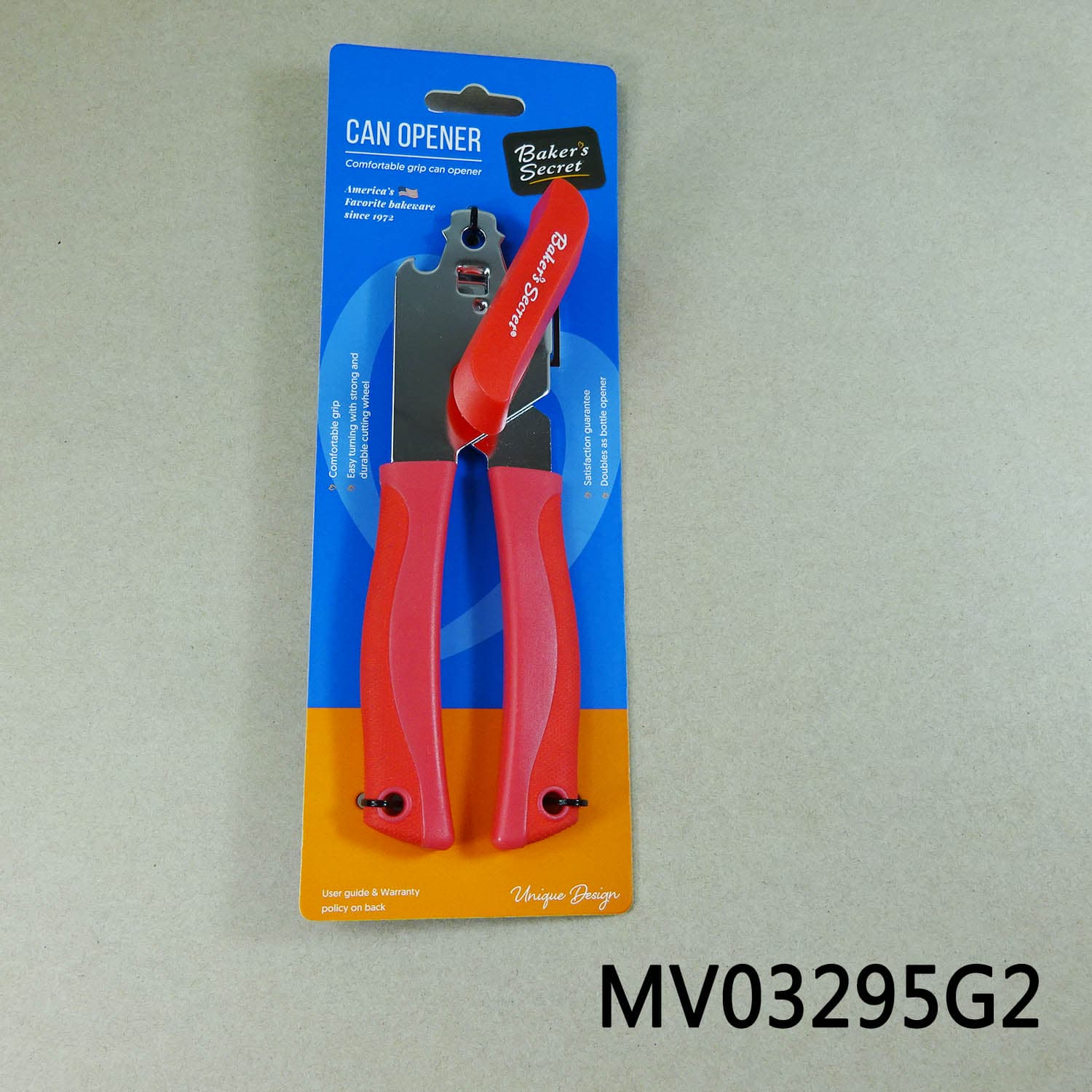 MV03295G2 Can Opener With Tpr Handle