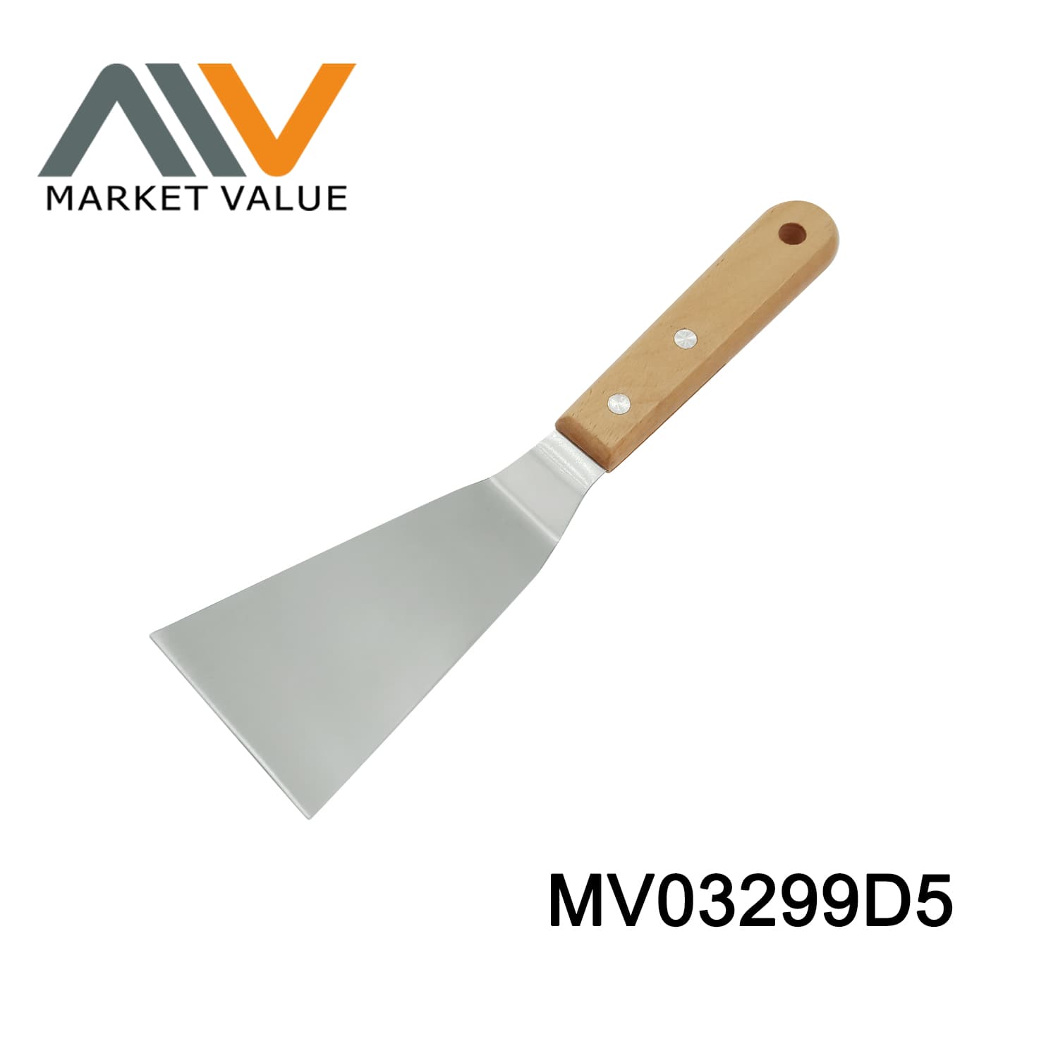 MV03299D5 Ss Frying Shovel With Oak Handle