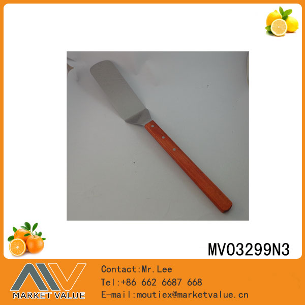 9.7" Pizza Turner With Wooden Handle