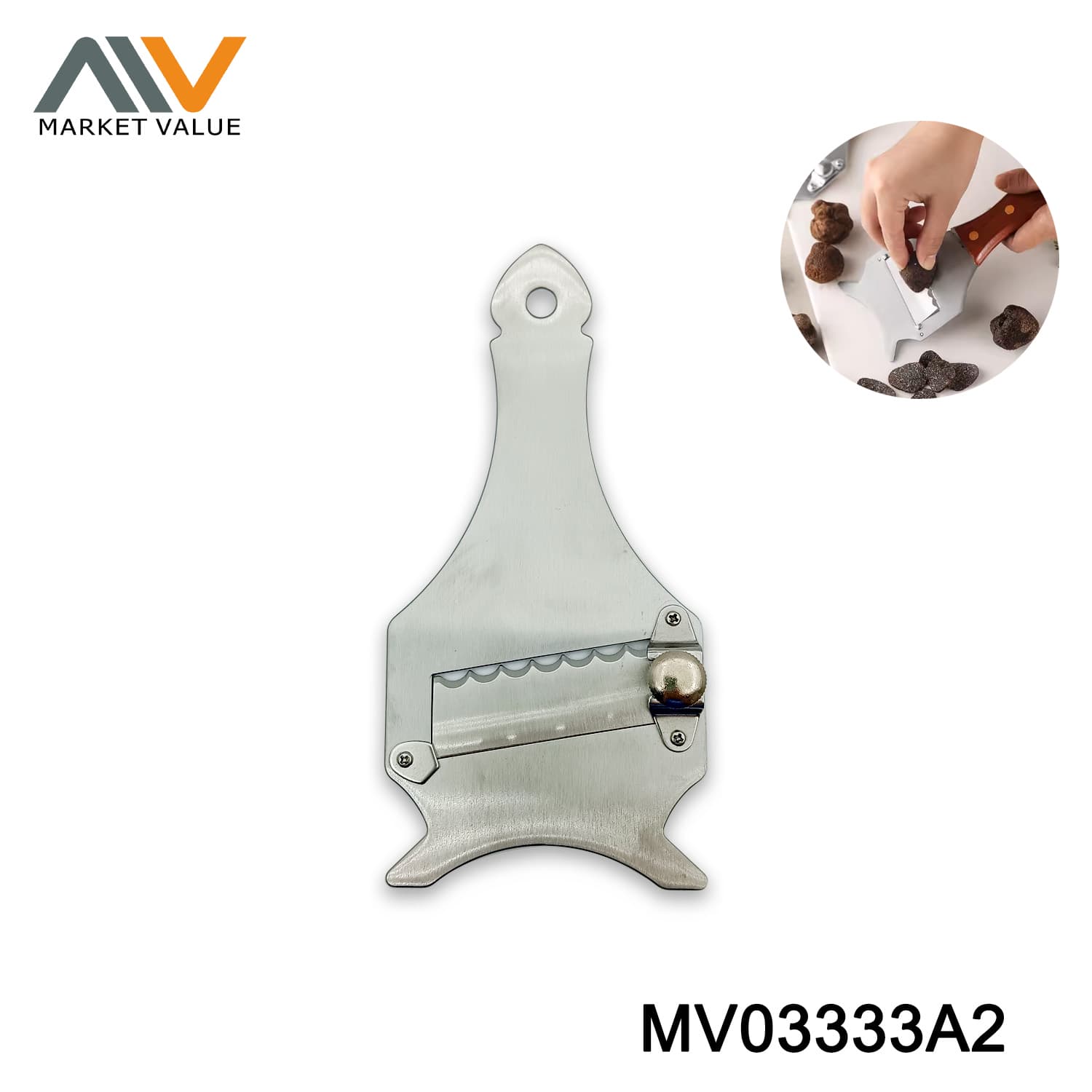 MV03333A2 S/S.Truffle Slicer Adjust Thickness