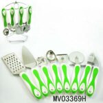S/S 7Pcs Rubber And Plastic Handle Stainless Steel Kitchen Tools