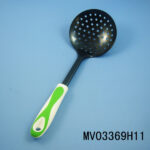 S/S Rubber And Plastic Handle Non Stick Strainer