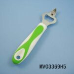 Rubber And Plastic Handle Stainless Steel Bottle Opener