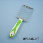 Rubber And Plastic Handle Stainless Steel Eggplant Cutter