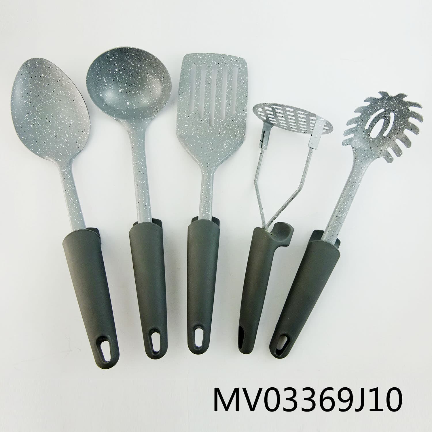 MV03369J10 5Pcs Rubber Handle Nylon Kitchen Tools