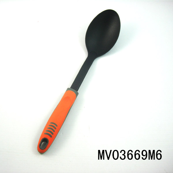 MV03369M6 Nylon Kitchen Tools With Plastic& Rubber Handle/Spoon