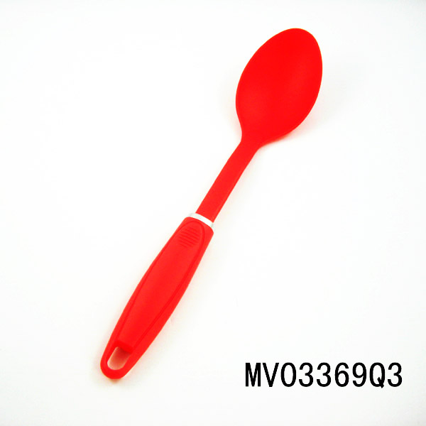 MV03369Q3 Pp+Chrome Handle Nylon Kitchen Tools/Spoon
