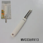 S.S Peeler With Abs White Handle