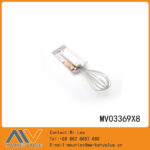 S.S Whisk With Abs White Handle