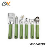 Sets Of 6Pcs S/S Kitchen Tools With Plastic Handle