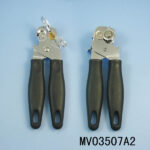 Chrome Can Opener With Plastic Handle