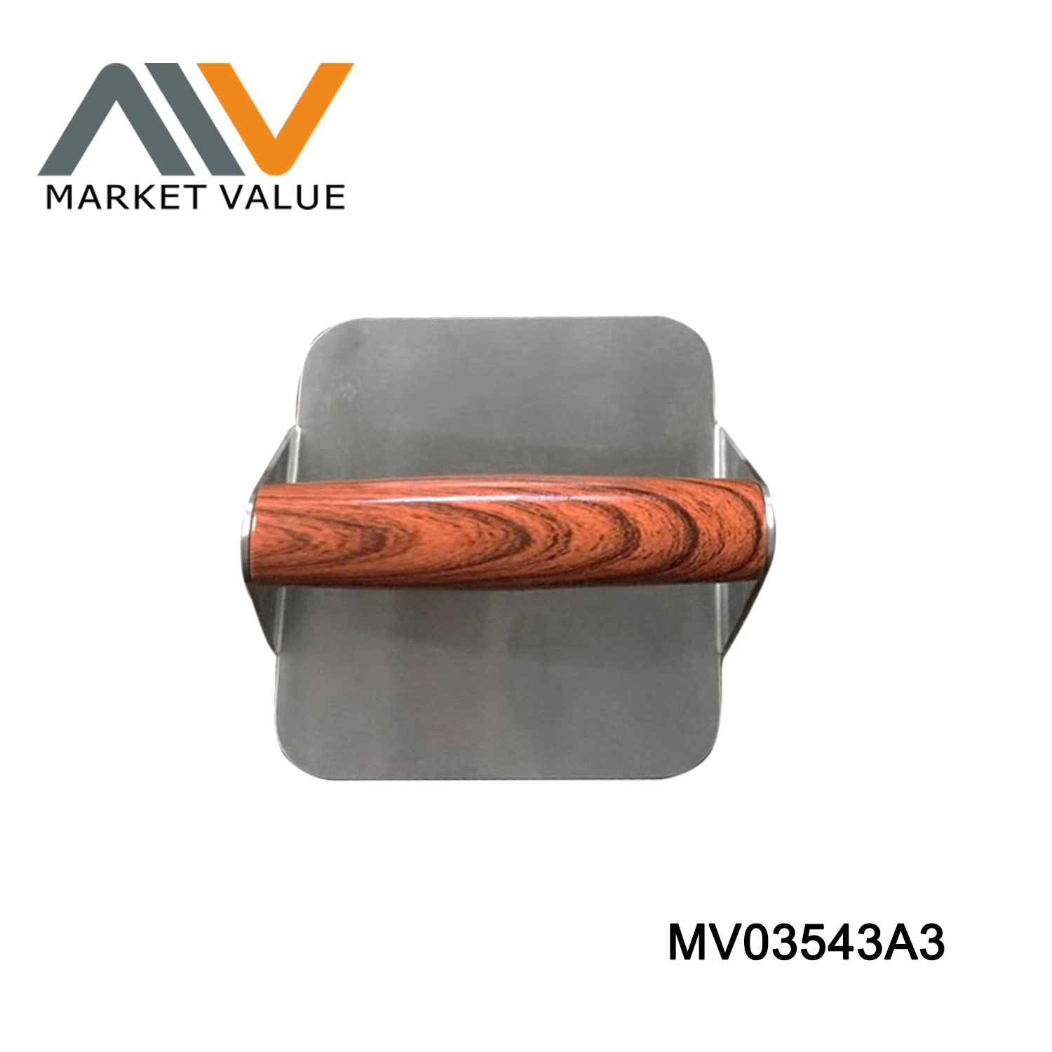 MV03543A3 Hamburger Press With Wooden Handle In Corlor Box