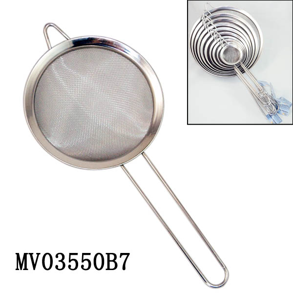 MV03550B7 8Cm S/S Strainer With Wire Handle