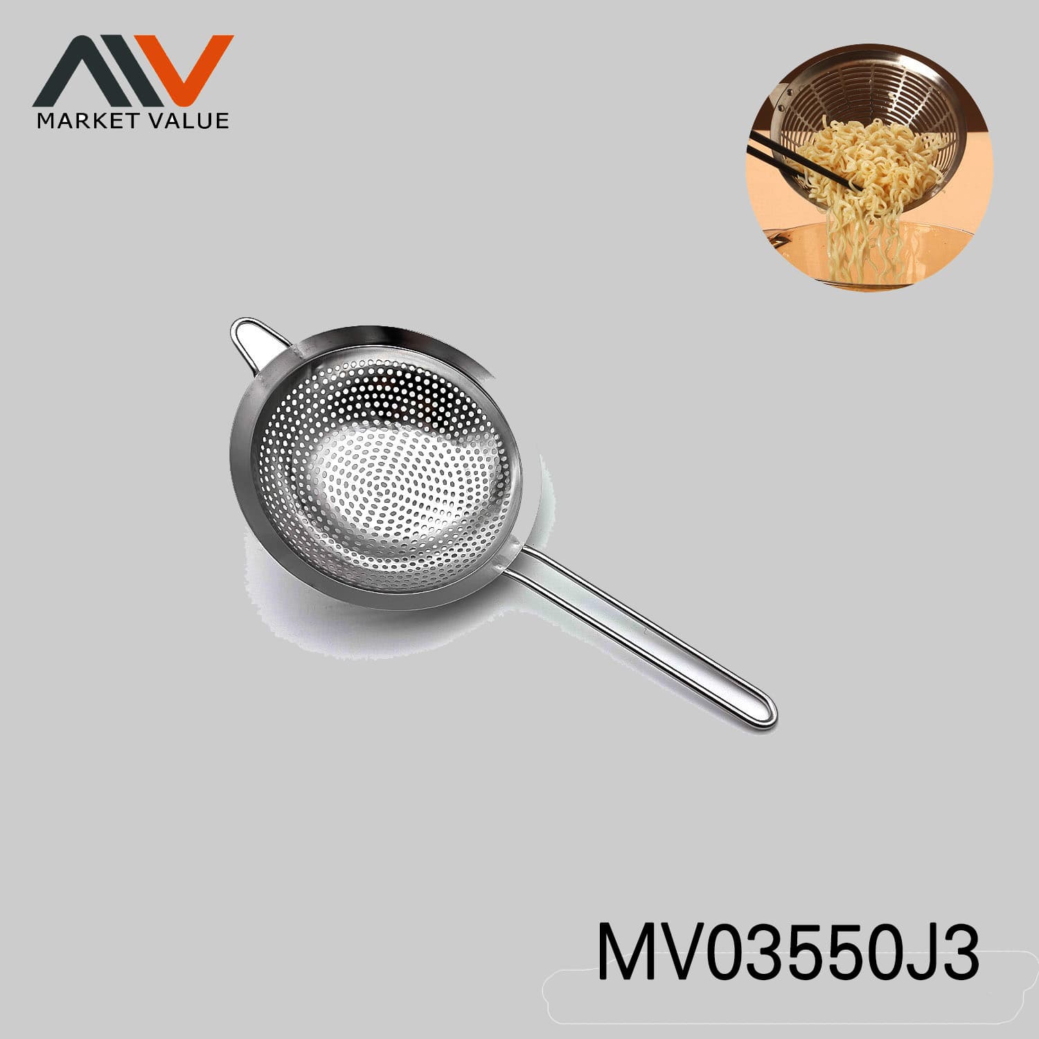 MV03550J3 16CM SS Round Hole Strainer