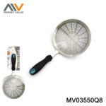 18CM SS Long Hole Strainer With TPR Handle