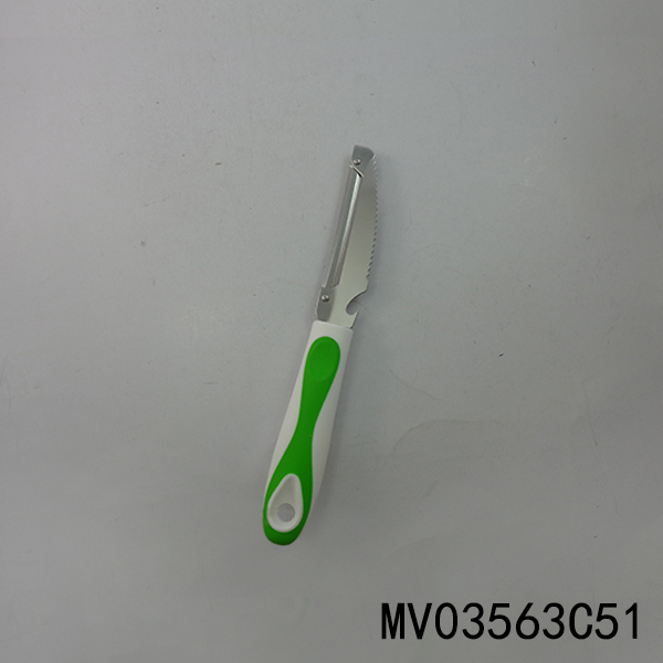 Peeler With Bottle Opener With Tpr Handle