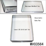 S/S Adjustable Cake Pan (Form) #430 S/S ( Square Shape)