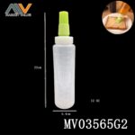Graduated Plastic Oil Bottle With Silicone Oil Brush