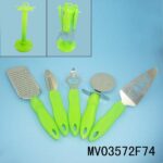 5Pcs S/S Plastic Handle Kitchen Tools