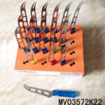 24Pcs S/S Cheese Knife With Plastic Handle/Kitchen Tool With Colour Box
